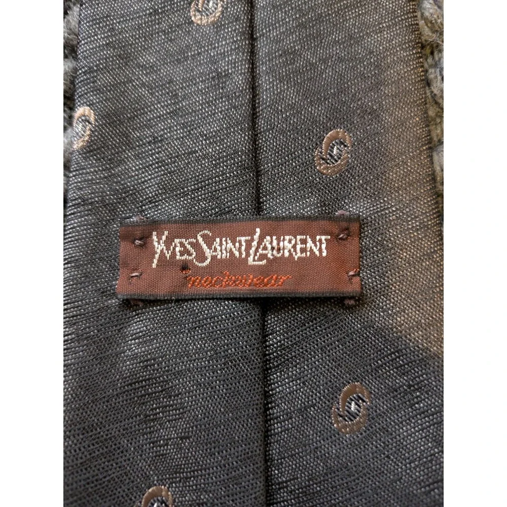 Authentic Saint‎ Laurent Men's Neck Tie Made In France